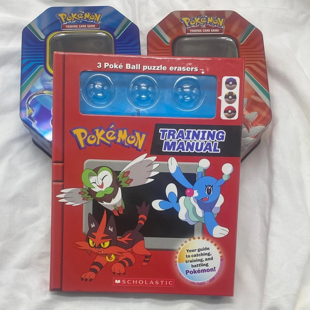 Pokemon Training Manual & Tin Set